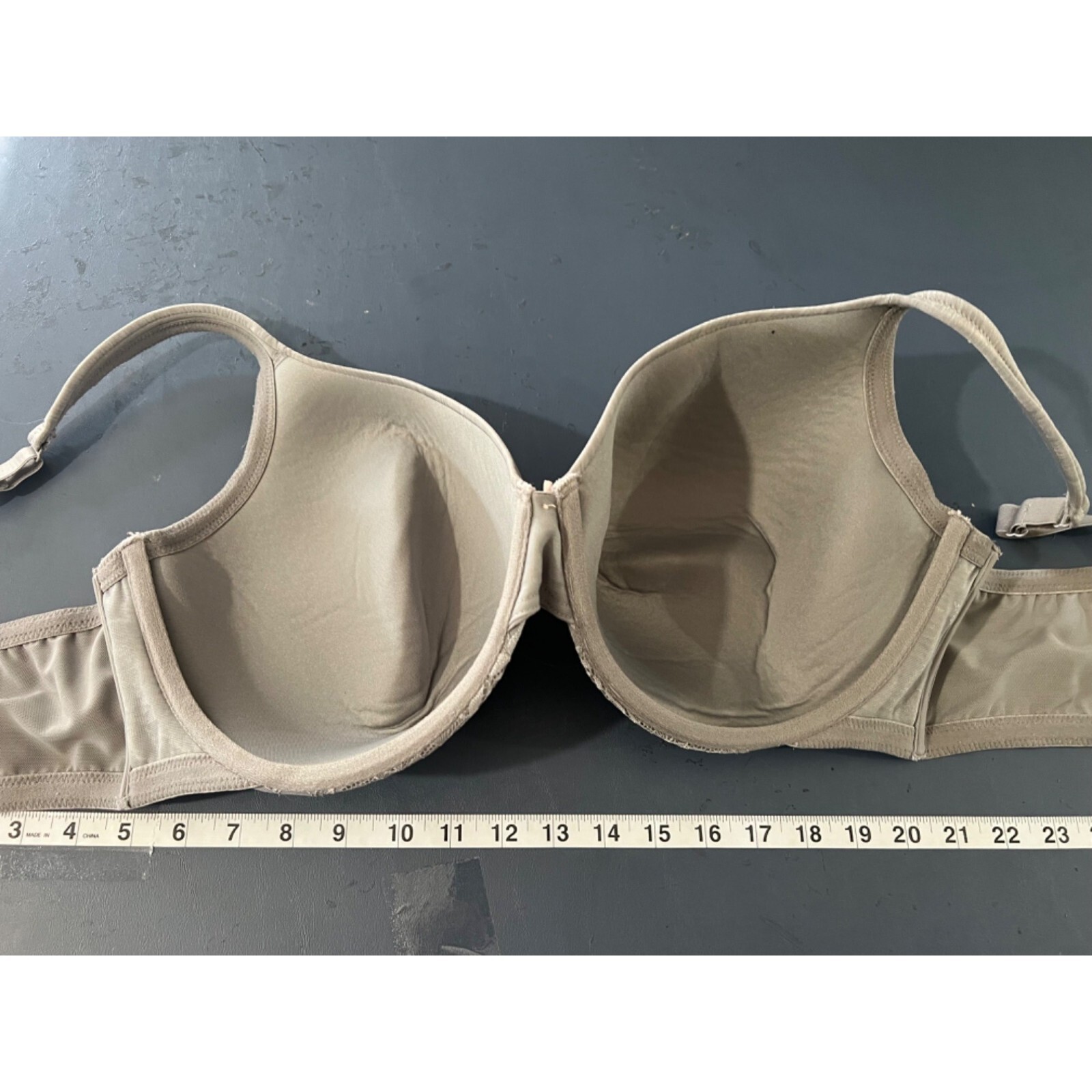 Cacique Lightly Lined Full Coverage Bra 46DD Gray