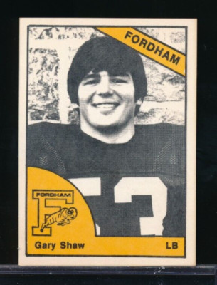 1977 TCMA Fordham University Rams football Gary Shaw Westport Staples HS bxcp65