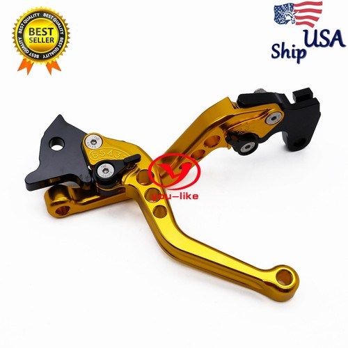 CNC Adjust Short Brake Clutch Levers For Kawasaki EX250 Ninja 250 2000-2006 2007 - View #4