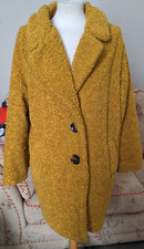 F&f Size Uk8 Oversized (see Measurements) Brown Teddy Borg Coat Bnwot