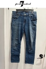 7 for All Mankind Jeans Straight Size 31 Blue