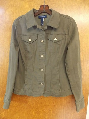 army green jean jacket