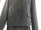Dressbarn Travis Ayers Skirt Suit Women 12 Blue 3pc Shirt Sweater Blazer Career — photo 5