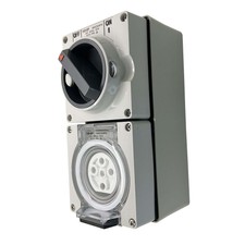 NHP Switch Outlet 500VAC 20A 5-Round Pins 63m...