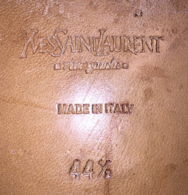 mocassino OXFORD PRE LOVED AUTHENTI Yves SAINT LAURENT uomo taglia 44 1 2 slip on