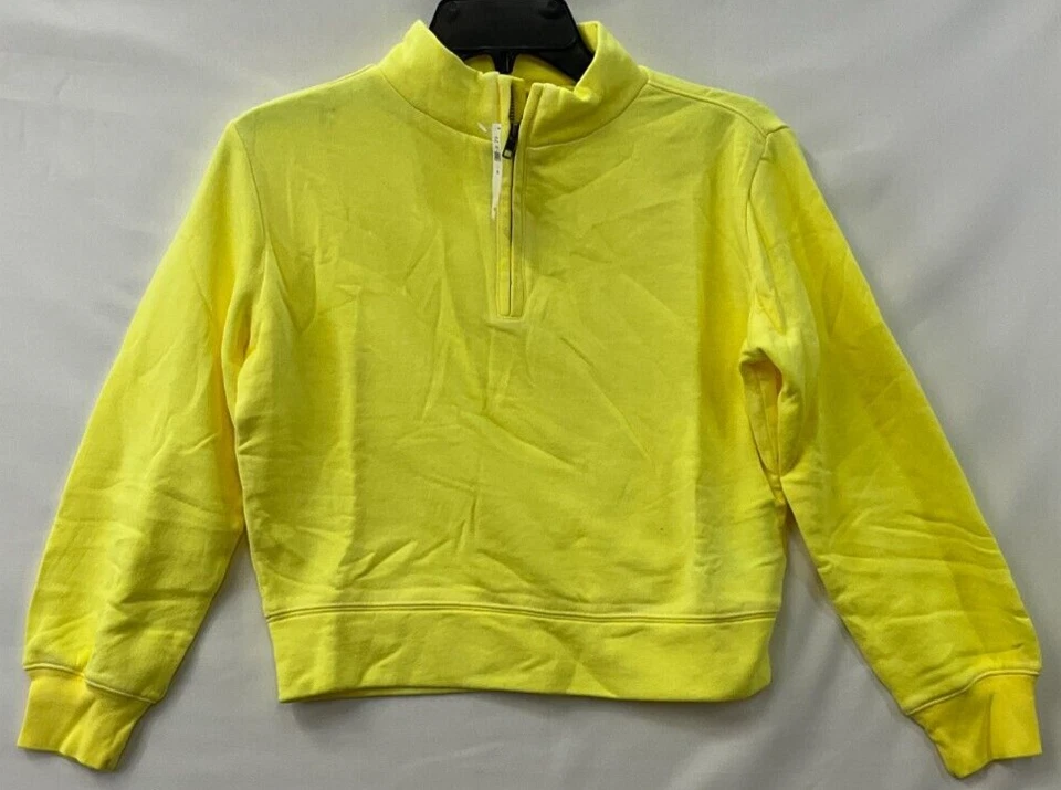 Sudadera de manga larga para niños Gap Talla L 10 Amarillo 1/4 Cremallera Foto 2 de 4