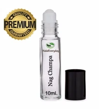 Nag Champa Fragrance / Body Oil - Premium Quality Scent Roll On - 1/3 oz 10ml