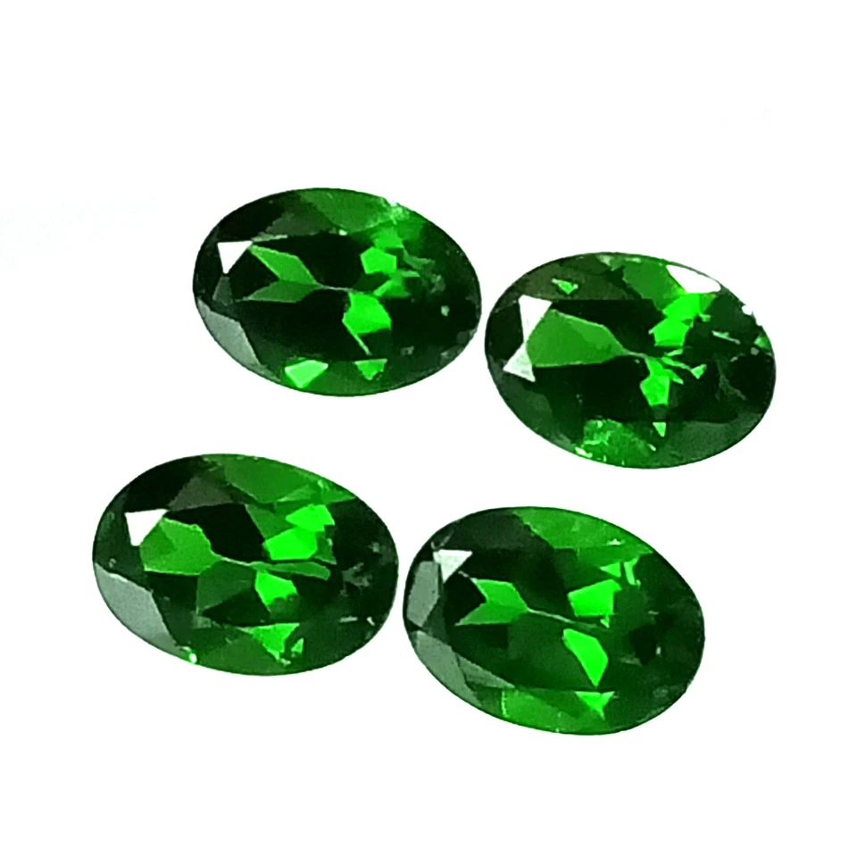 Crome Diopside Oval Facet,3.11 Cttw,4 Pcs.,Crome Diopside Lot, Crome Diopside - Image 4 of 4