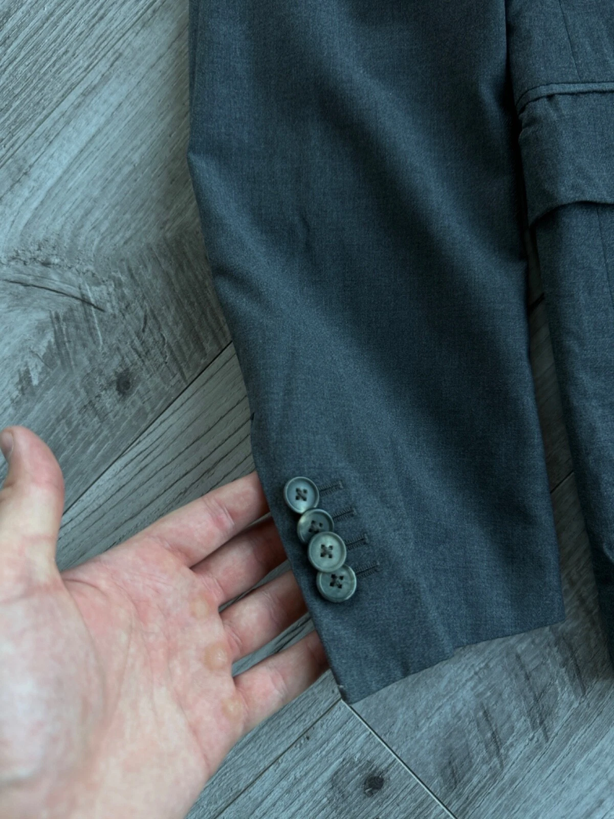 LOUIS VUITTON（LV） Louis Vuitton tuta uomo grigio lusso classico lana 2 pezzi Taglia:56