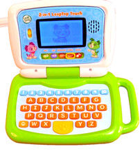 Learning Toys Leap Frog 2-in-1 LEAPTOP TOUCH PAD 2017 Flip Screen Animated LED