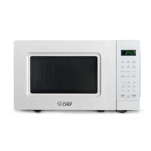 COMMERCIAL CHEF 0.7 Cu Ft Microwave with 10 Power Levels, 700W Microwave with Di