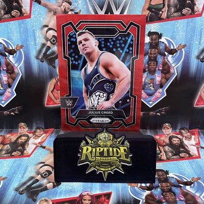 Julius Creed WWE Panini Prizm 2024 Undercard Red Wave Prizm #176