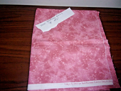 Tokyo For Red Rooster Cotton Fabric 1 yard Pink 44'' wide **