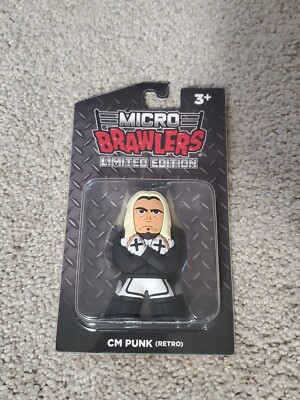 CM Punk Retro ROH Micro Brawler (In Official Protector Case) Limited Editon