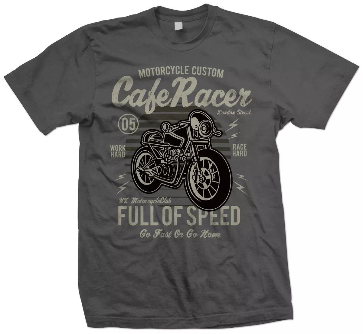 Papua Ny Guinea Sammenligning bitter Cafe Racer Custom Motorcycle T Shirt - Go Fast or Go Home - Biker T Shirt |  eBay