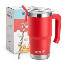 Kids Tumbler with Handle-16 oz Stainless Steel Vacuum Insulated Mug Water Cup...