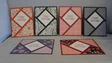 Stampin up 4 card kit "Happy Birthday" cards - 41a - pick your color
