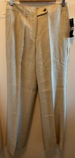 NWT Jones New York Collection beige linen blend wide leg pants 10