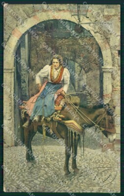 Imperia Sanremo Mule Costumes Postcard ZG2758