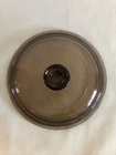 Pyrex 31 Brown glass V1C Replacement Ribbed LID Only -Beautiful! 6 & 3/8"