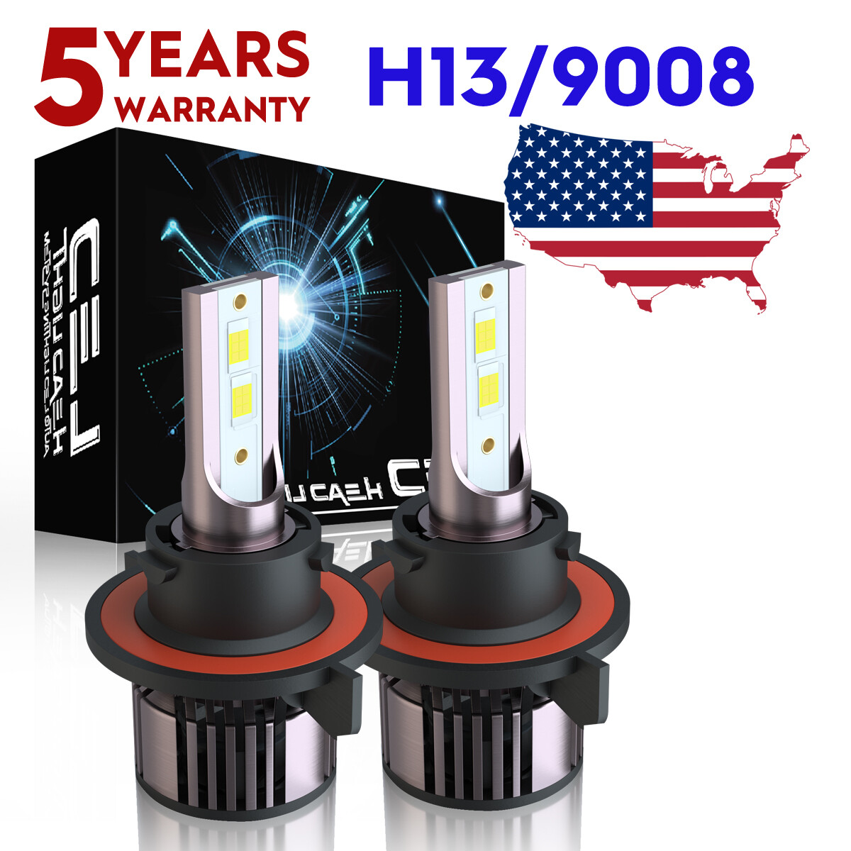 ski-doo G4用 ヘッドライト 2PC 120W Whtie LED Headlight Bulbs
