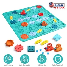 Kids Child Logical Road Builder Toy Birthday Gift Brain Teasers Puzzles Toy Gift