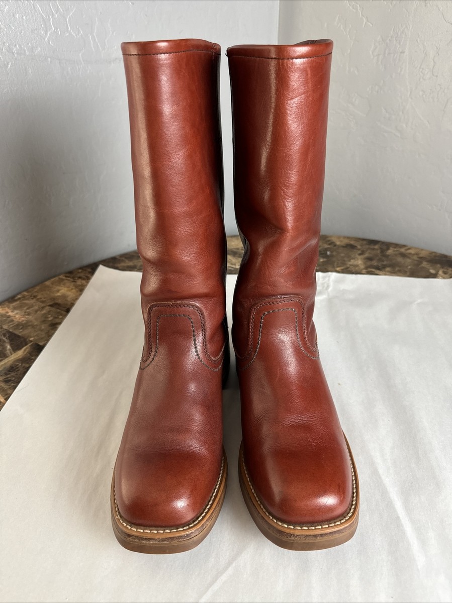 Thom Mcan Made In USA Vintage Brown Mens Leather Boots 70s  display picture 3