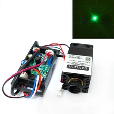 Focusable 520nm 12V Grass Green Dot Laser Diode Module Fan cool w/ TTL