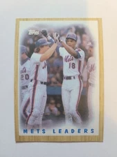 1987 TOPPS METS LEADERS #331 NM