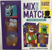 Mix and Match Cube Puzzles 9 Character Blocks 18 Characters Young Children