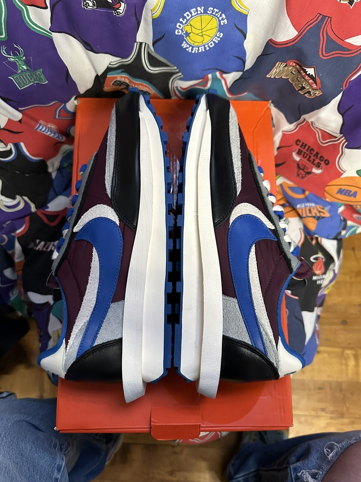 SACAI X NIKE Taglia 11 5 Nike sacai x Undercover x LDWaffle Night Maroon Team Royal