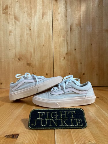 white leather vans size 5