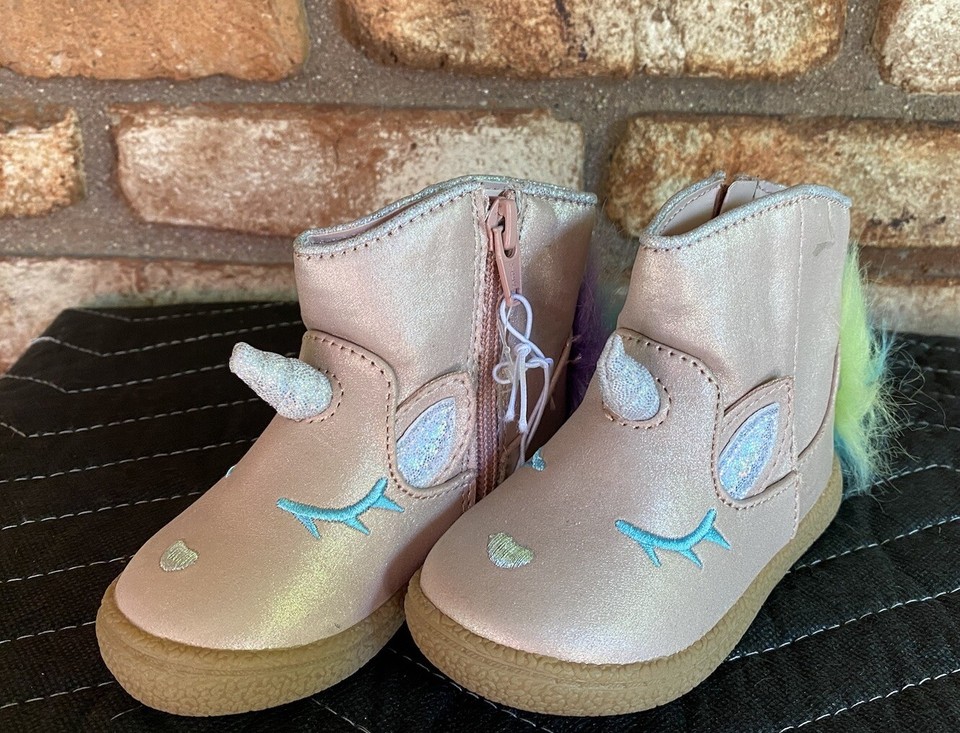 New Cat & Jack Unicorn Boots Size Toddler 5 + Beanie Baby eBay