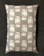 Beautiful Handmade Kitty Unicorn Accent - Throw Pillow 13” x 10” Kittycorn