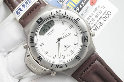 Quartz Citizen Promaster ALTIMETER C040-088450 Men's Watch Silver Japan