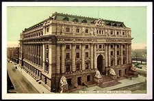 VINTAGE NY U.S. CUSTOM HOUSE POSTCARD, UNPOSTED LITHOGRAPH, EARLY 1900s