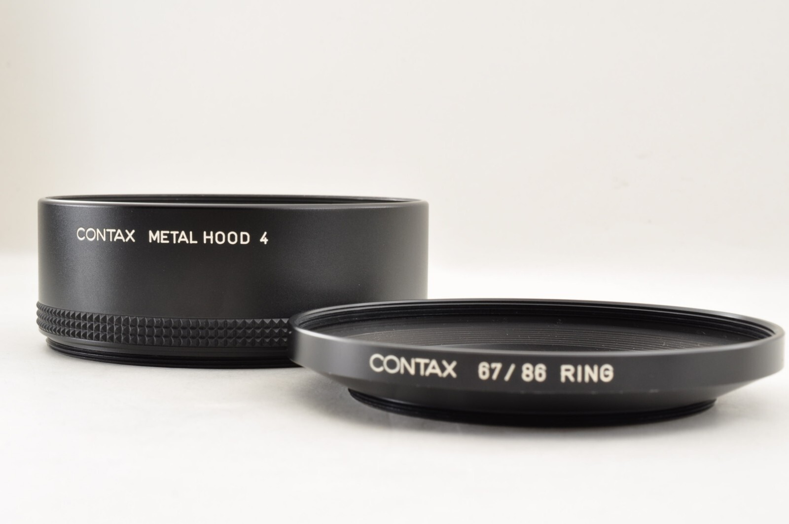 Contax Metal Lens Hood 4 ,67/86 Adapter Ring Set Near Mint +5 From Japan #2078