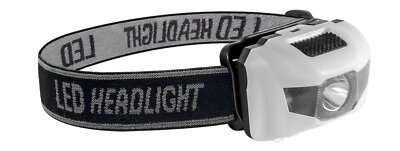 Go Green Power 3W LED HeadLight, 3 Modes Strobe Included, WeatherProof, White