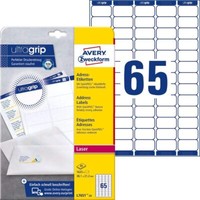 Avery Zweckform L7651-25 Adressetiketten, Adressaufkleber (1.625 Etiketten Mit U