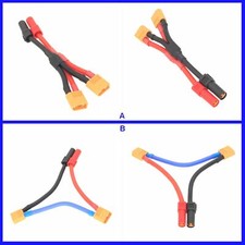 XT150 1 Female to 2 Male XT60 Series Parallel Harness Wire LiPo Battery Adapter