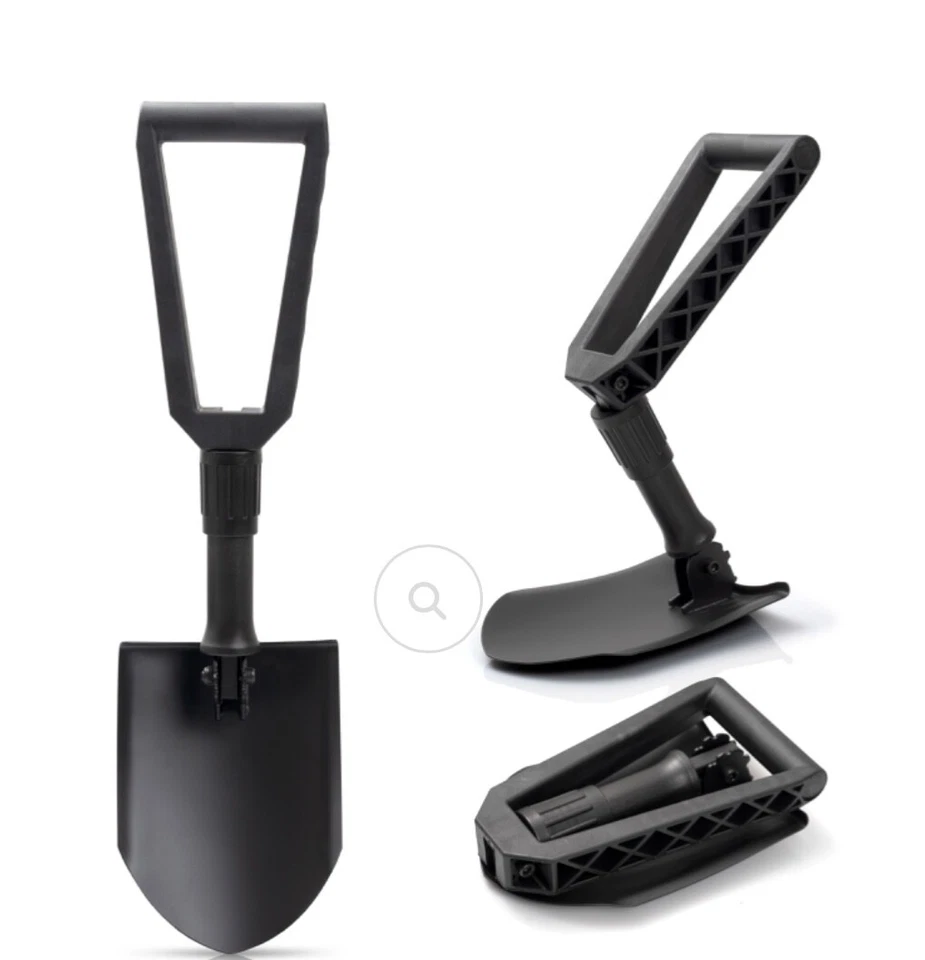 Pala Plegable 23" Acero al Carbono Portátil Estuche Compacto Jardín Camping Supervivencia Foto 2 de 4