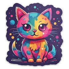 Cat Sticker Vinyl Car Bumper Decal