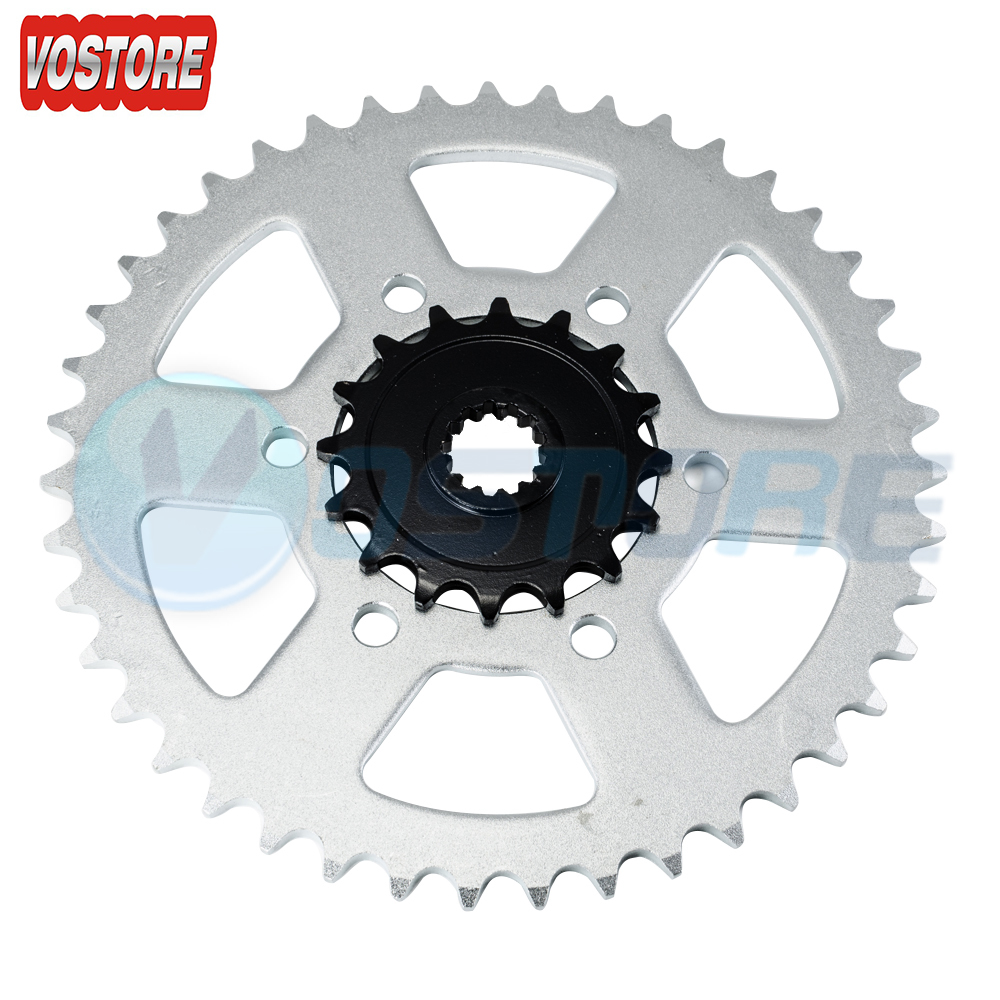 Front Rear Sprocket Kit for 2007-2015 Kawasaki Ninja ZX-6R ZX600