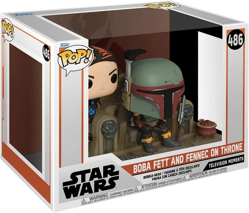 Funko Pop! Moments: Star Wars - Boba Fett and Fennec on Throne #486
