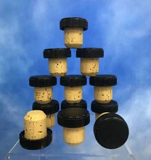 T-Top (12) Top Cork Beveled Stoppers 19.5mm Corks Brewing, Wine, Arts & Crafts
