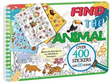 Find The Animal Sticker Book, Sticker Book for Kids, Include 20 Theme, Over 4...