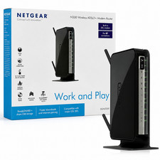 NETGEAR DGN2200 N300 Wireless ADSL2+ Modem Router WiFi Broadband Boxed