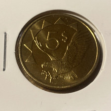 NAMIBIA 1993 BU 5 DOLLARS COIN