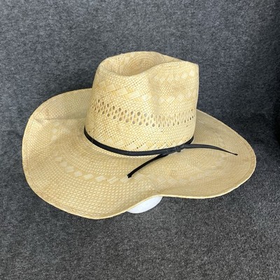 American Hat Company Para Panama Men's 7 1/8 Cowboy Hat Straw 3.75  Brim ISSUES