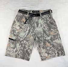 Plugg Co. Men s Woodland Camo Lightweight Performance Cargo Shorts, 34 NWOT
